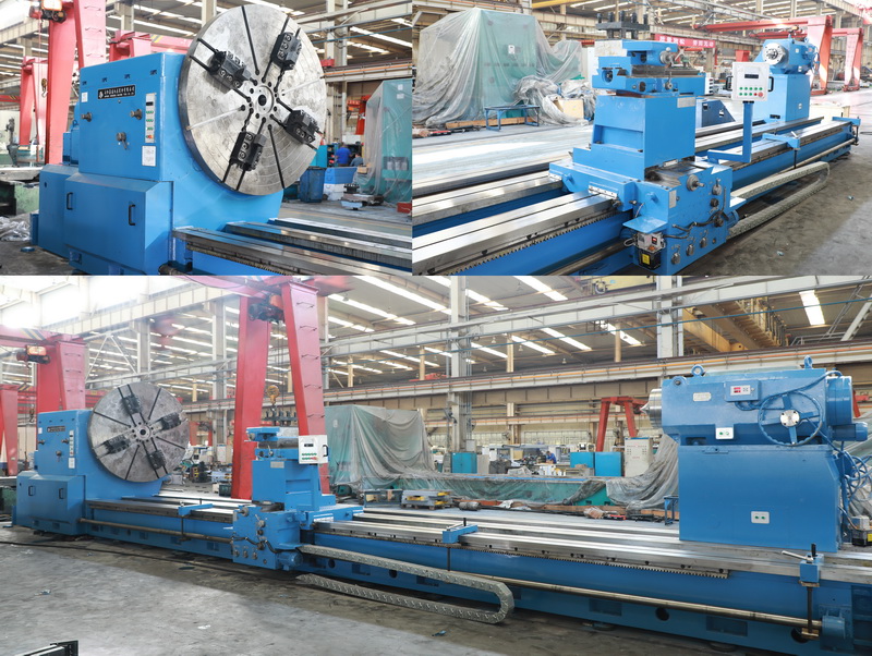 安陽(yáng)鑫盛機(jī)床首臺(tái)承重40噸重型車(chē)床完成試車(chē)驗(yàn)收！交付用戶(hù)！